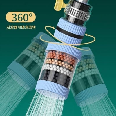 Picture of Removable and washable six-layer household faucet filter universal splash-proof shower water saver kitchen tap water filter