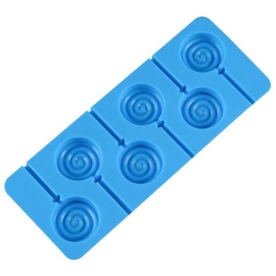 Picture of Lollipop Silicone Mold Lollipop Shape with 6 Cavities Chocolate Molds for Making Lollypop, Chocolate, Bonbons and Fondant DIY