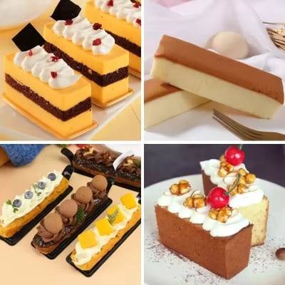 Picture of 12 Cavity Medium Narrow Silicone Rectangle Mold Protein Bars Molds
