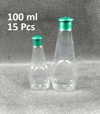 Picture of 100 Ml Diamond Shape Organic Oil Empty Bottle 15 Pcs
