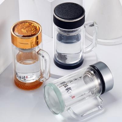 Picture of Double Layer Glass Thermos Hot Mug 350ml. (1 to 2 Hours Hot) - Coffee Mug