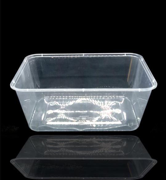 Picture of Premium Transparent Plastic Cream Roll Box with Blue Lid 25 pcs