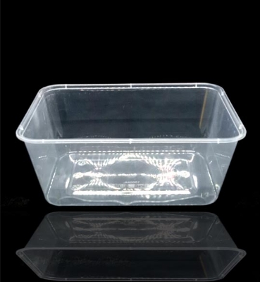 Picture of Premium Transparent Plastic Cream Roll Box with Blue Lid 25 pcs