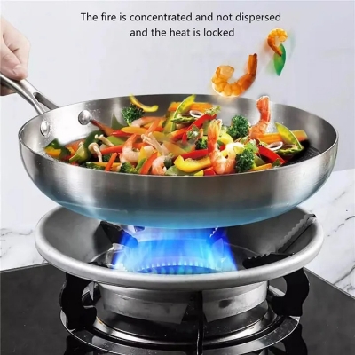 Picture of Energy Saving Gas Stove Cover | Windproof Disk Windshield Bracket | Universal Round Shape - 1 Piece