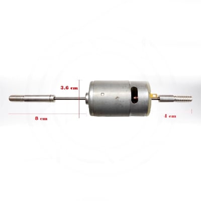 Picture of RS555 12V Heavy Duty Long Shaft Copper Magnetic Motor For DC Charger Fan