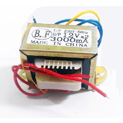 Picture of Transformer 12-0-12v 3Amp Input AC 220V 50Hz Output DC 12 Volt 3A Step Down Transformers For Power Supplies Electronic Project DIY