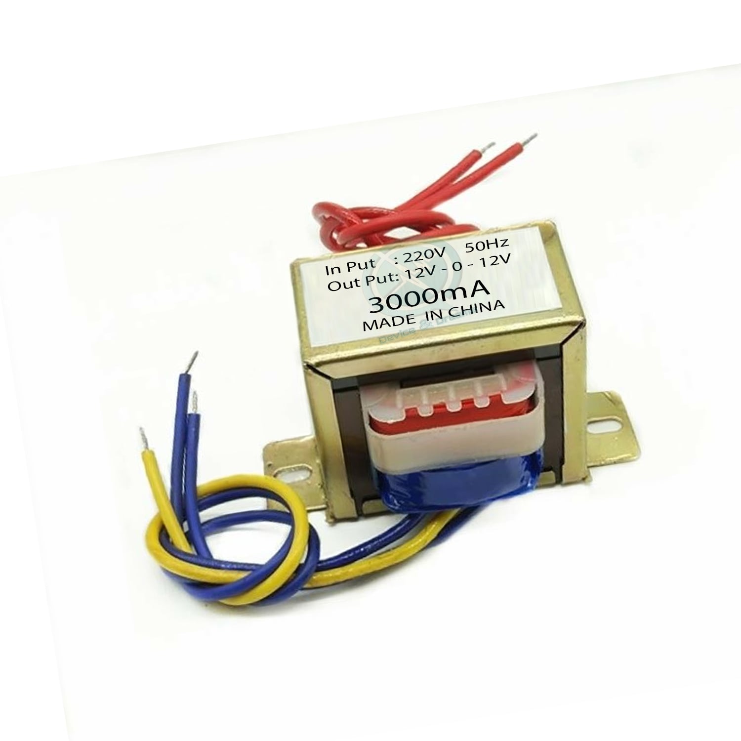 Picture of Transformer 12-0-12v 3Amp Input AC 220V 50Hz Output DC 12 Volt 3A Step Down Transformers For Power Supplies Electronic Project DIY