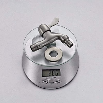 Picture of Wall Mount Washing Machine Faucet Stainless Steel Laundry Bathroom Bibcock Garden Faucet Washing Machine Tap Balcony Water Tap