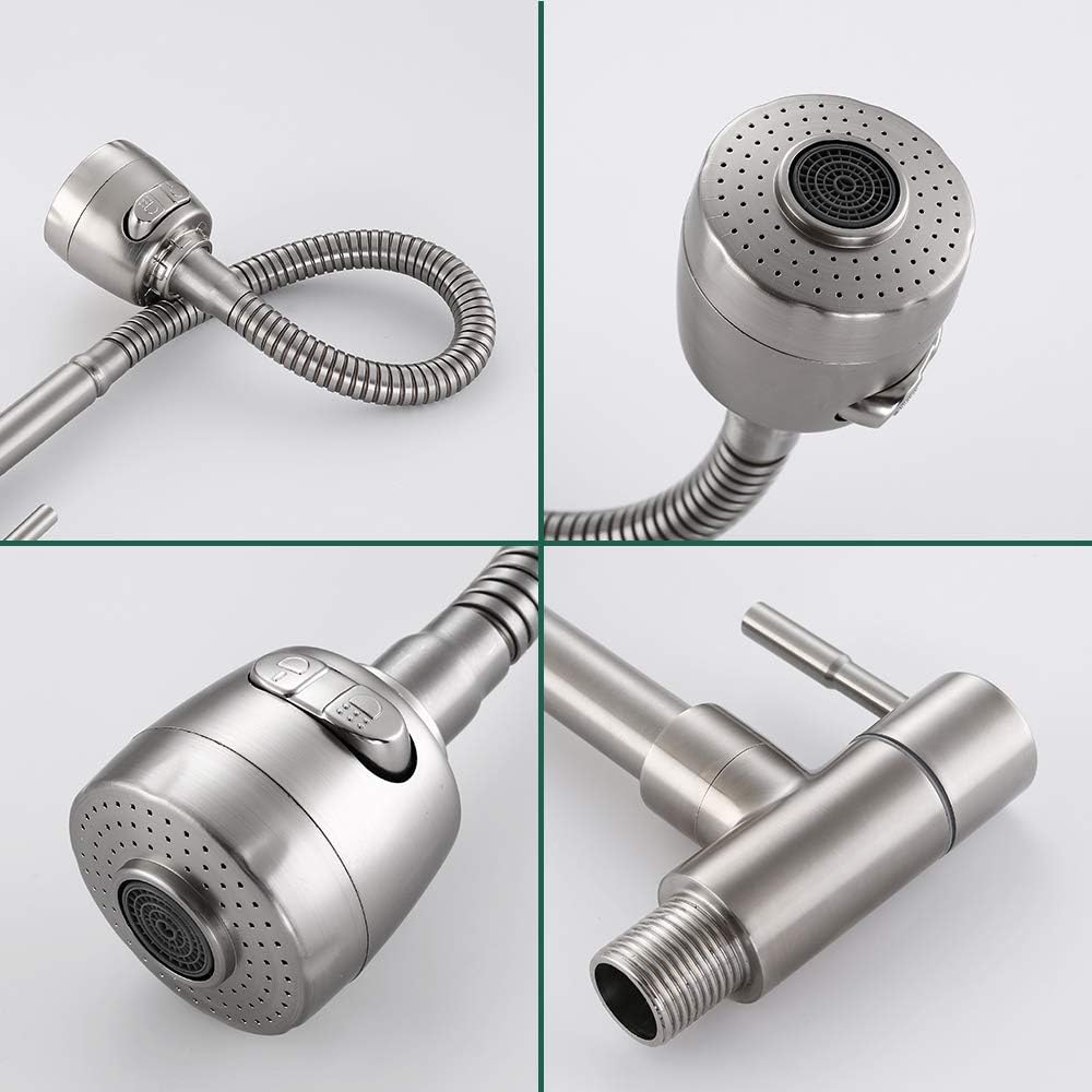 Picture of Kitchen Sink Faucets Single Lever Kitchen Sink 360° Swivel Wall Mounted Basin Mixer Tap for Kitchen Only Cold Water