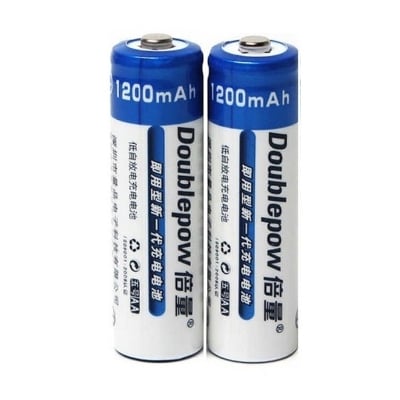 Picture of 2pcs Doublepow AA 1.2v 1200mAh NiMH Rechargeable Battery