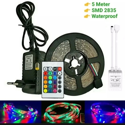 Picture of RGB Led Strip Light 2835 Waterproof Flexible- 4 Color DC12V 5 Meter