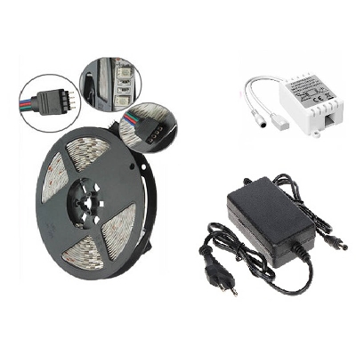 Picture of 16 Color 5M RGB 5050 LED Strip light 300 SMD 24 Key Remote