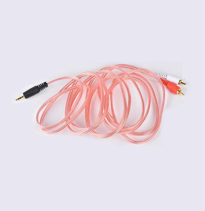 Picture of 3.5mm Jack Stereo Audio Male to 2 RCA Male Cable AV Audio Cable TV-Out Cable