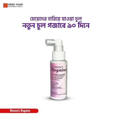 Picture of Women's Rogaine Topical Solution Hair Regrowth Treatment 2% Minoxidil for Women - 60 ml 30 Days Supply - MNXWS