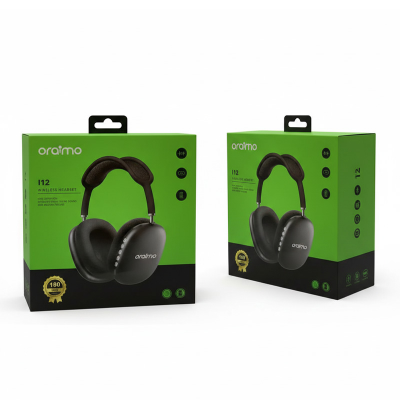 Picture of oraimo I12 Pure Bass Wireless Headphone - Bluetooth 5.0 Foldable Stereo Headset - HD Clear Sound Gaming Headphones with Microphone - 10 Hours Playtime Over-Ear Wireless Headphones for Mobile & Laptop