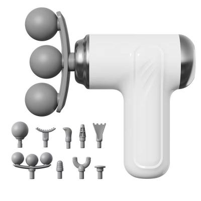 Picture of Pro Light Wireless Handheld Massage Gun - 6 Speed High-Intensity Percussion Muscle Massager with 4 Interchangeable Heads - Portable Myofascial Therapy Device