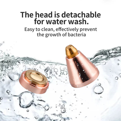 Picture of BLAWLESS HX-203B 2 in 1 Eyebrow Trimmer & Facial Hair Removal for Women Rechargeable Hair Remover and Eyebrow Razor Waterproof Painless Lady Shaver - BLWWT
