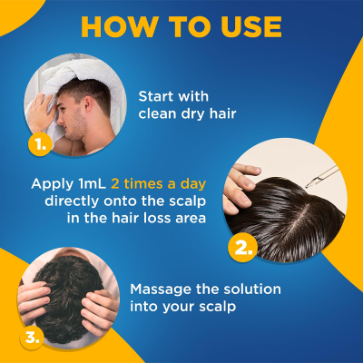 Picture of Kirkland Minoxidil 5% Topical Solution Extra Strength Hair Regrowth Treatment for Men Hair & Beard Drop + Derma Roller Free - (2 month supply) - MNXM2C
