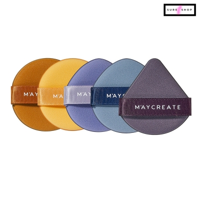 Picture of 5 Pcs/Set Makeup Puff Set Air Cushion Sponge Usable Cosmetic Puff Sponge Cushion Puff- Multicolour