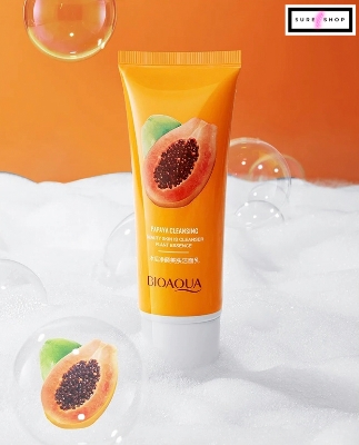 Picture of BIOAQUA Papaya Moisturizing Shrink Pore Face Wash Foam Facial Cleanser -100g