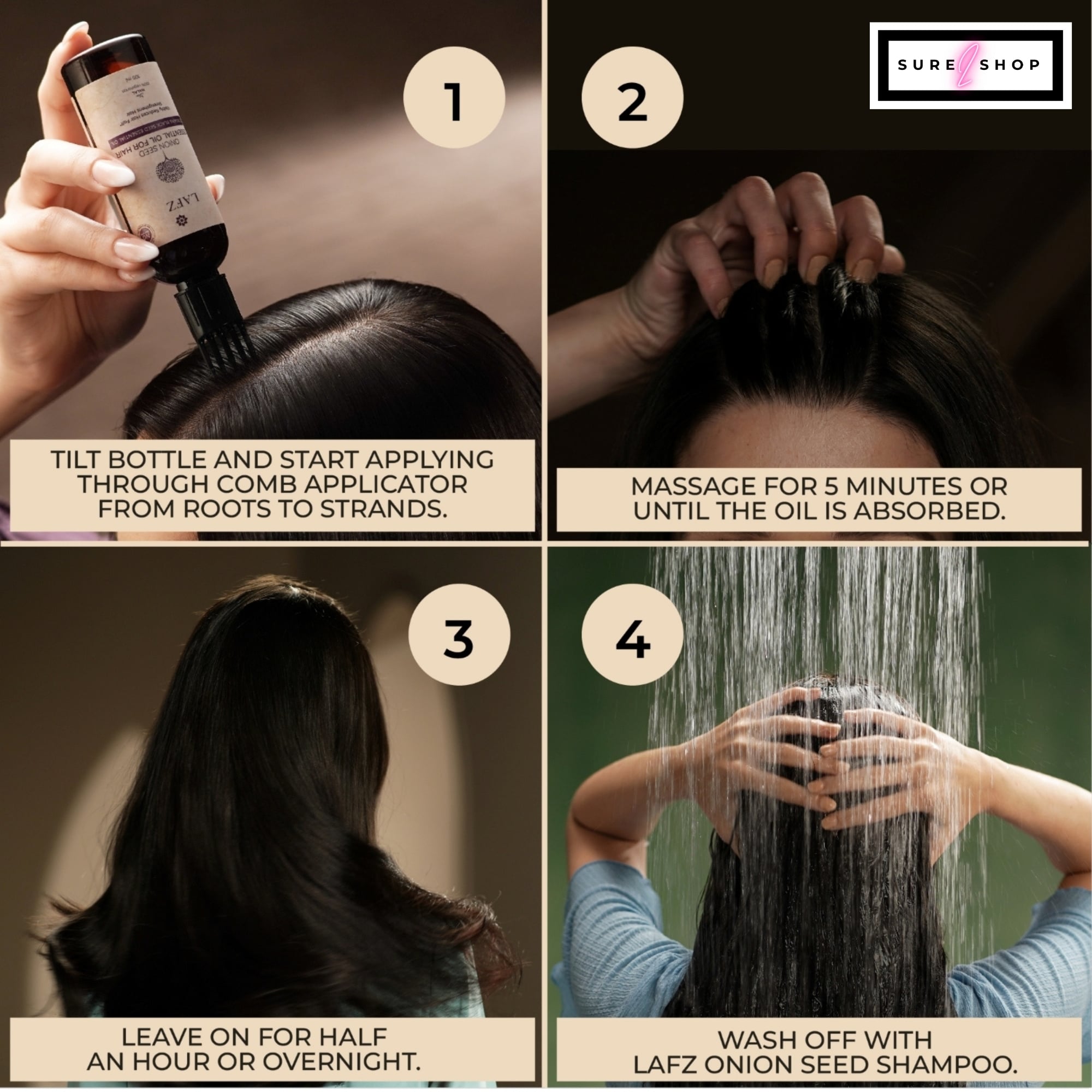Picture of Lafz Essential Onion And Black Seed Hair Oil (45ml)
