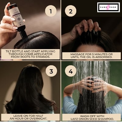 Picture of Lafz Essential Onion And Black Seed Hair Oil (45ml)