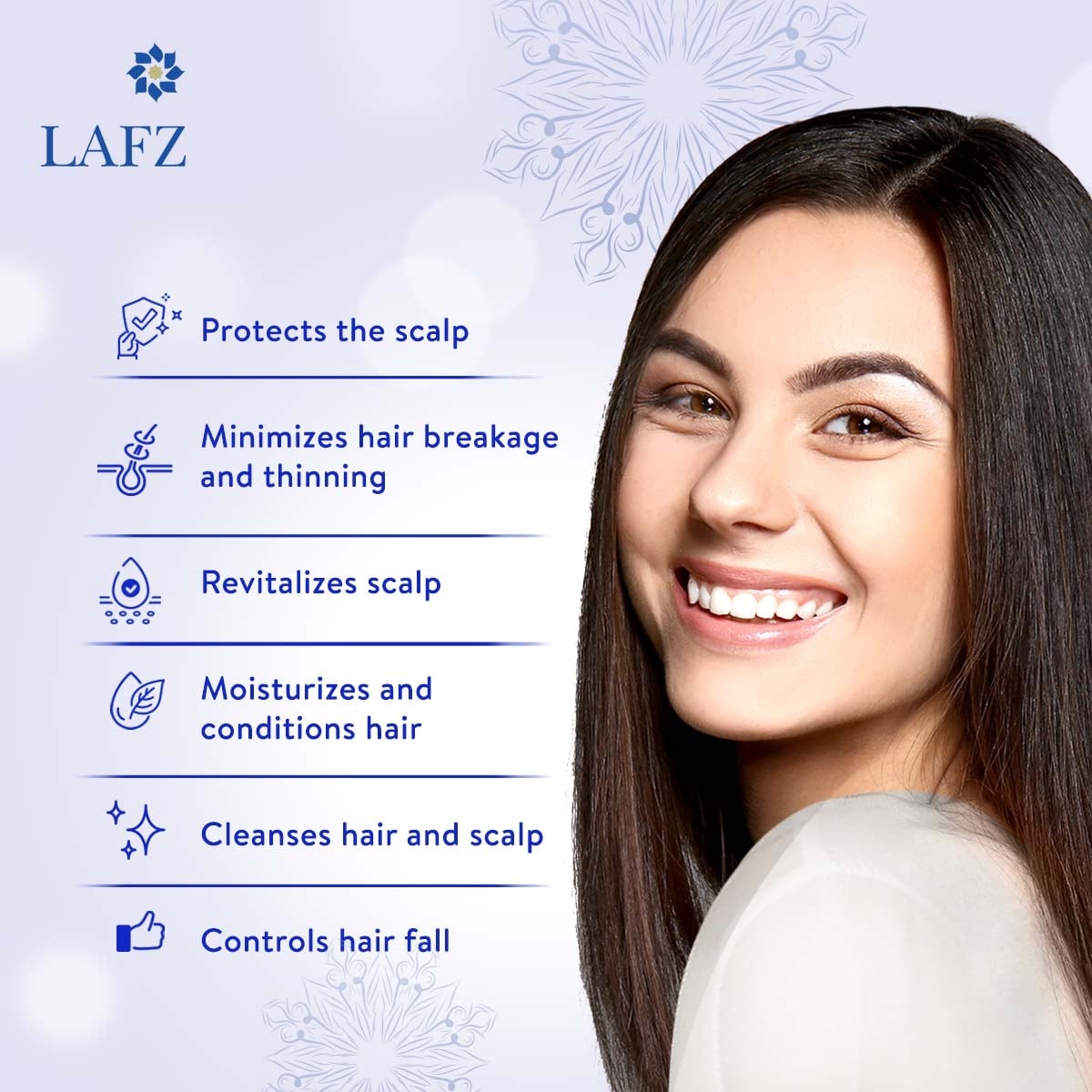 Picture of Lafz Onion Seed Oil Shampoo for Hair Care Deep Conditioning Natural Ingredients 200 Ml