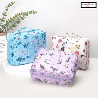 Picture of Makeup Bag for Women Cosmetic Bag Travel Wash Toiletries Organizer Waterproof Female Storage Make Up Cases