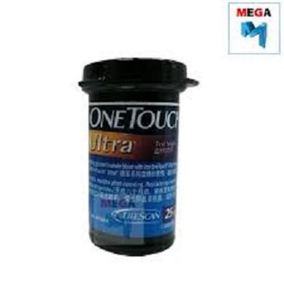 Picture of One Touch Ultra Strips - 25 Strips Blood Glucose Test Strips