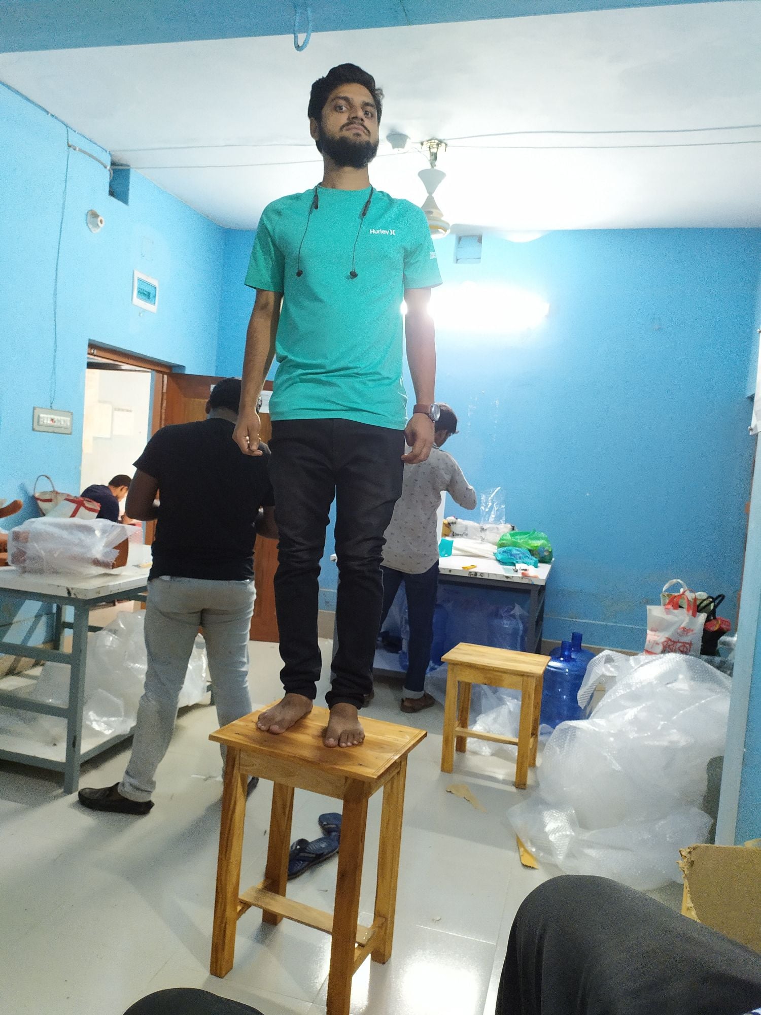 Picture of Wooden Prime High Stool for sealing cleaning