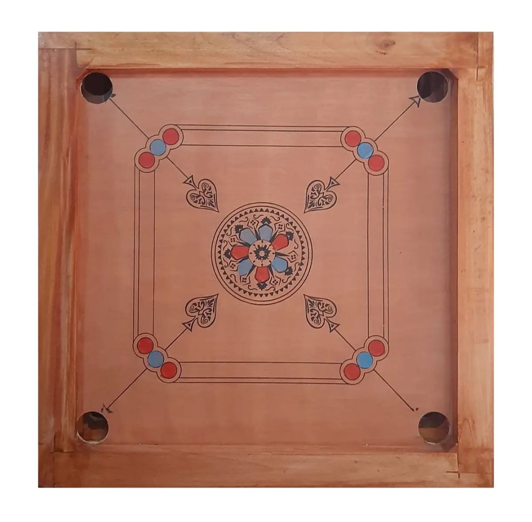 Picture of 24 inches Carrom board - {With coins and Boric Powder}