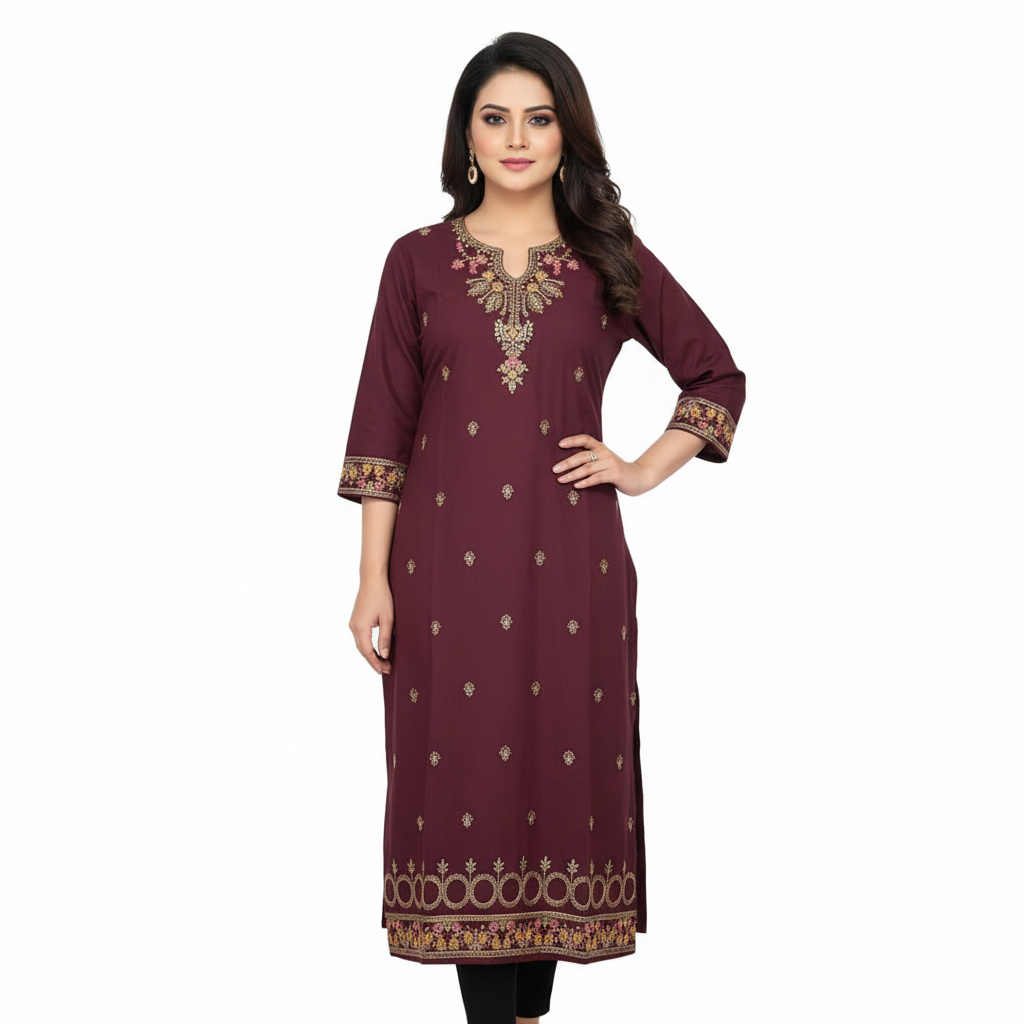 Picture of Ladies 2 Piece Vangchur Febric – Premium Quality