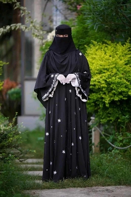 Picture of cerry embroidery abaya New regular outer borka