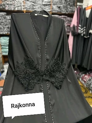 Picture of Borka jafran fabric hand layc work borka