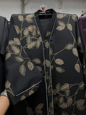 Picture of Dobai Zoom Print Borka - Fashionable Printed Borka Outerwear for Women