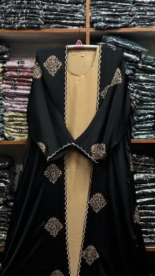Picture of Borqa Dobai Zoom Emborary 2 Part Borqa