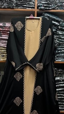 Picture of Borqa Dobai Zoom Emborary 2 Part Borqa