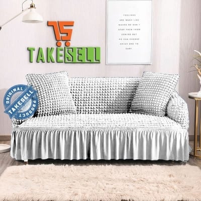 Picture of 3+1+1 seats spandex elastic sofa cover made in turkey