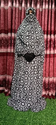 Picture of khimar hijab lilen long floor tuch for Muslim women nekab