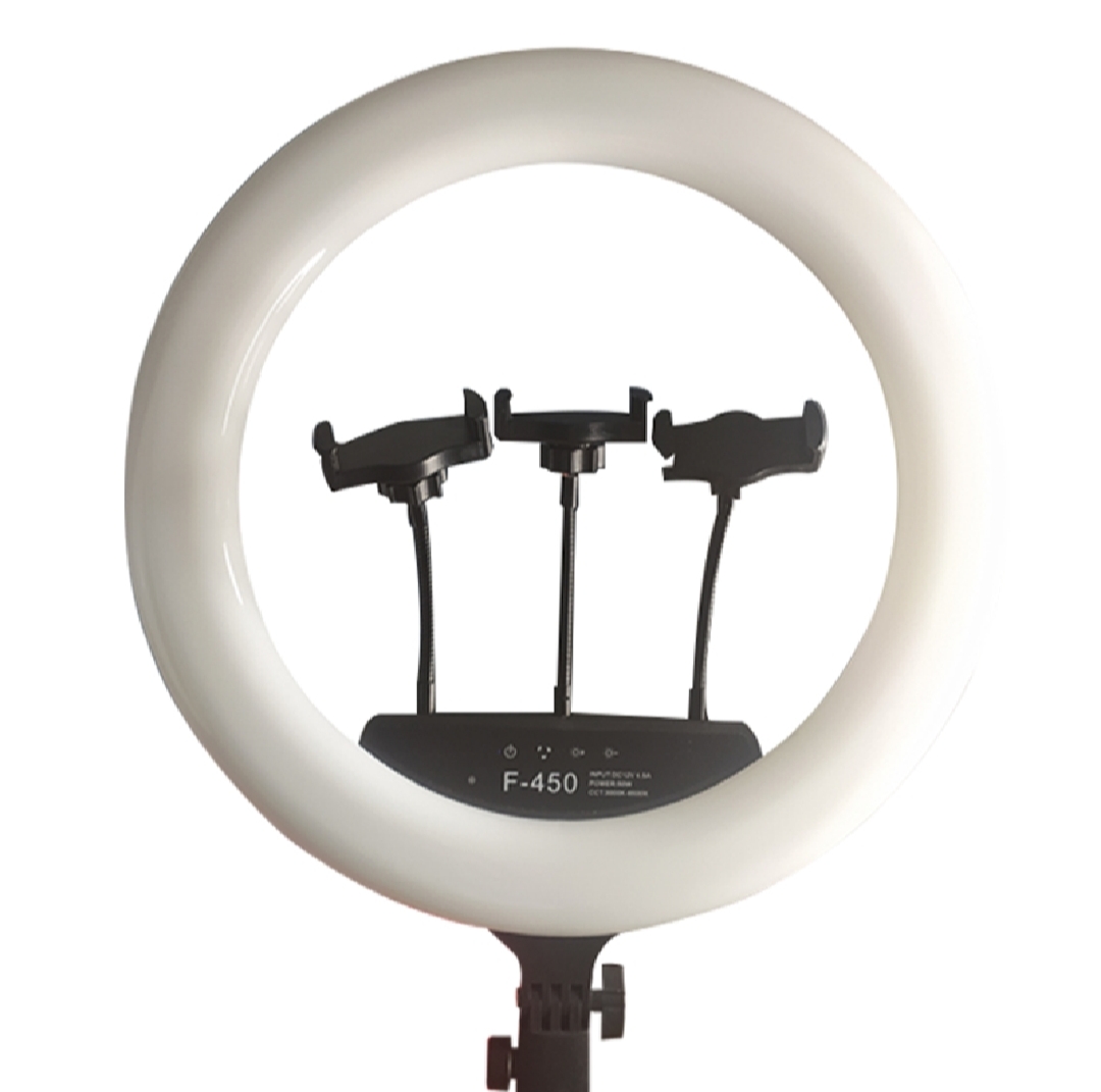 Picture of 18 inch remote control ring light photography live broadcasting and self and portrait with tripod for Smart phone