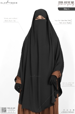 Picture of Women's Hijab Nikab Modest Fashion Headscarf for Muslim Women Face Cover Full Body Niqab Hijab