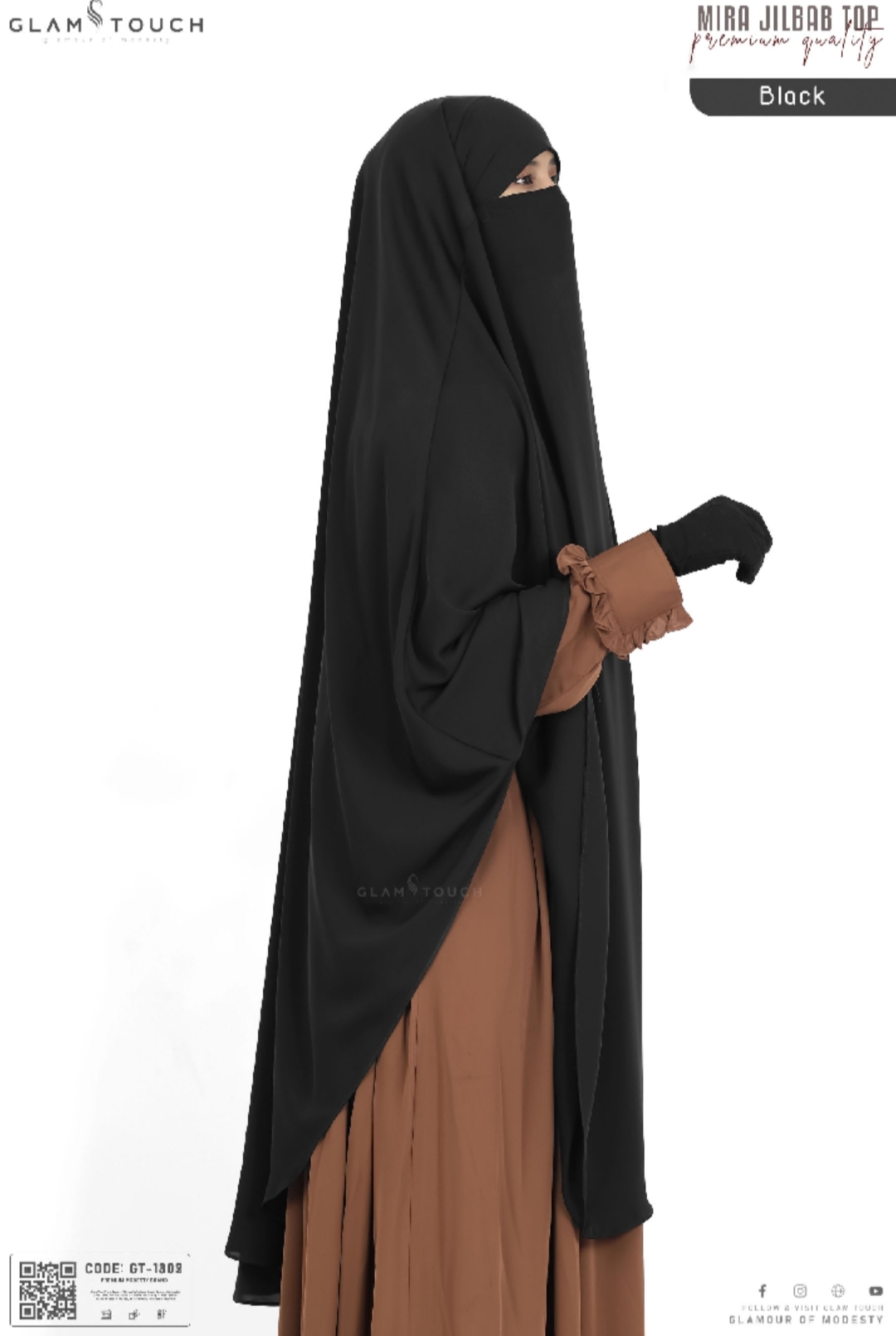Picture of Women's Hijab Nikab Modest Fashion Headscarf for Muslim Women Face Cover Full Body Niqab Hijab