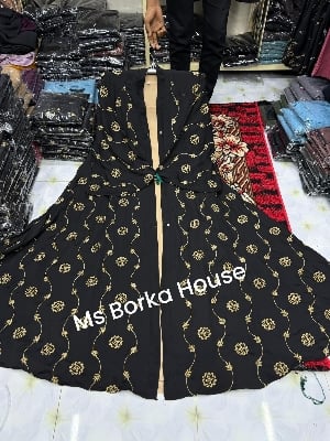 Picture of Burqa new degin dobai cerry febris embroidery burqa