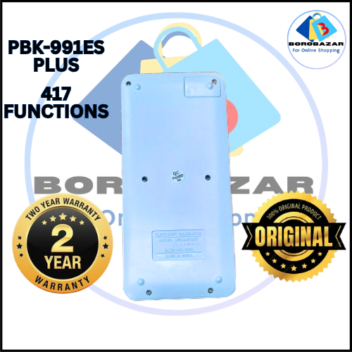 Picture of 2 Year Official Warranty Fx 991es Plus Calculator  best calculator for students color Black