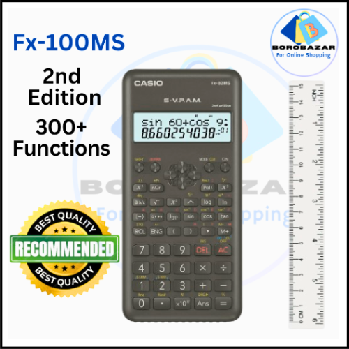 Picture of Fx 100ms calculator, fx 100ms calculator 2nd edition,fx 100 ms 2nd Edition 100ms, 100ms Sceintific calculator, for students Best calculator.