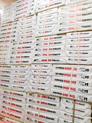 Picture of A4 paper 65 gsm 500 sheet 1 Rim High Quality Printing and Photocopy paper.