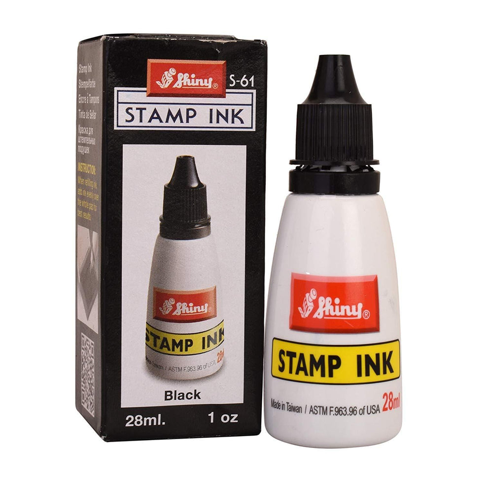 Picture of Stam pad ink, 28ml Shiny stamp ink, shiny stamp, auto seal ink, Orginal, red, black, blue, green, violet,