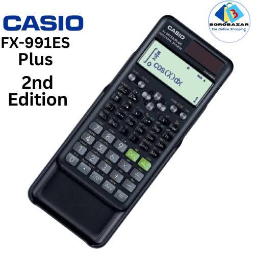 Picture of New Version Sceintific Calculator Fx 991 es plus 2nd edition for Students | Non Programmable - fx 991es plus Function 417 | Two way Powered Solar & Battery   - Color Black