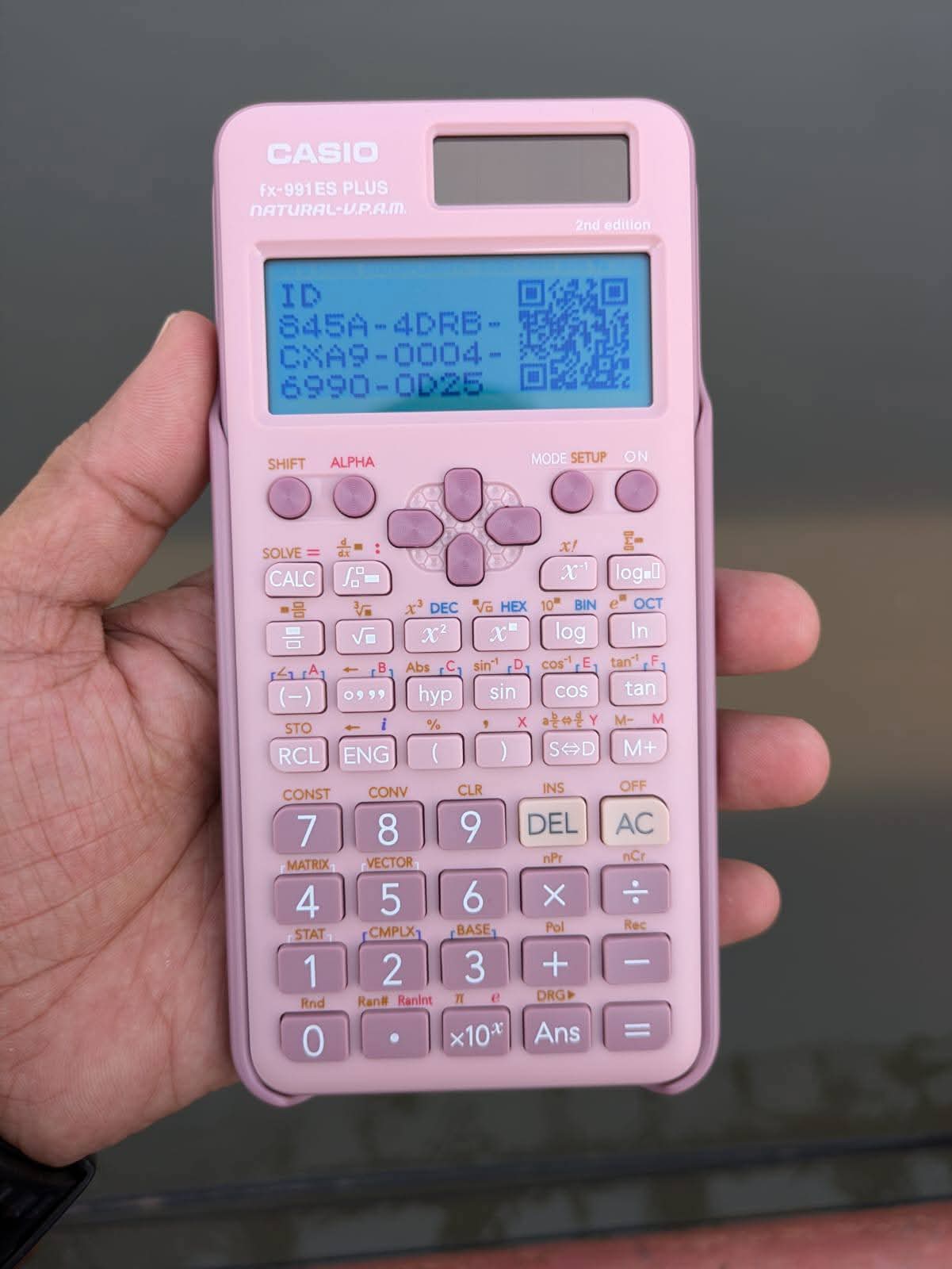 Picture of New Version Sceintific Calculator Fx 991 es plus 2nd edition for Students | Non Programmable - fx 991es plus Function 417 | Two way Powered Solar & Battery   - Color Black