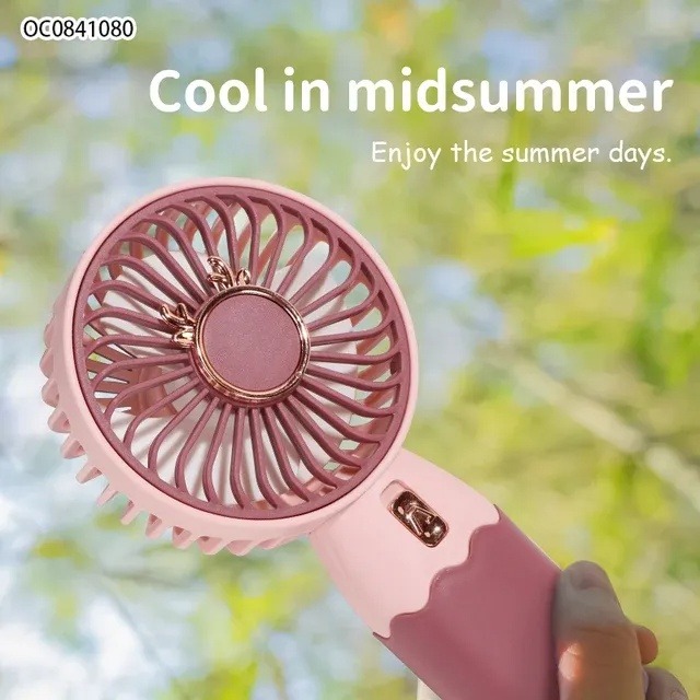 Picture of USB Rechargeable Mini Desktop Fan – Cute & Portable Cooling Fan for Office, Study, Home, & Outdoors
